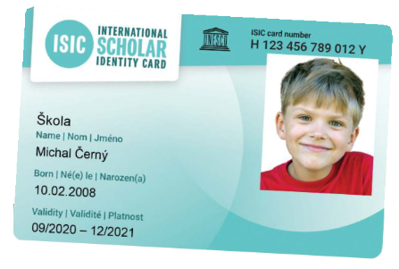 Mezinárodní průkaz ISIC ŠKOLÁK